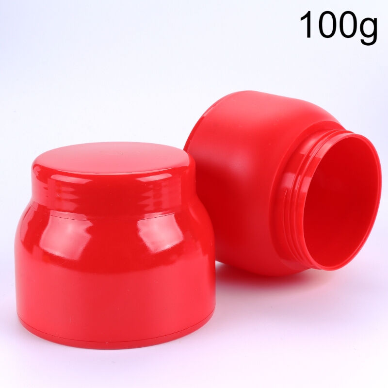 100g/3oz PP Glossy Bulbous Cream Jar, Empty Cosmetic Container with Inner Seal Liner, BPA-Free Food-Grade Wide-Mouth, Airtight Leak-Proof, Multi Bright Colors, Reusable for Face Cream, Makeup Remover Balm, Scrub, Lotion, Clay Mask, Home Travel Salon Use.