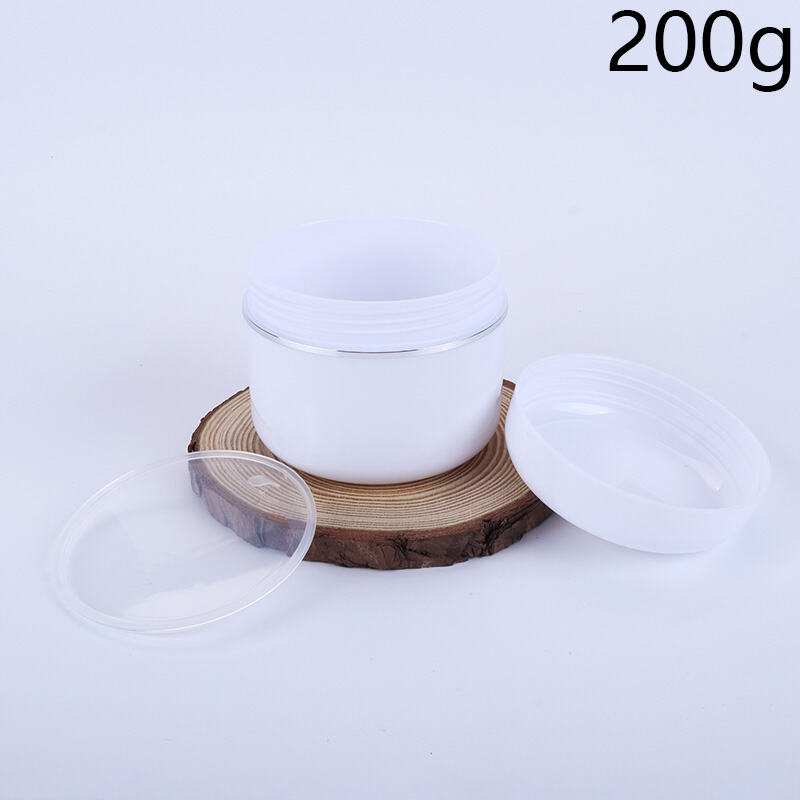 20ml 0.7oz PP Cream Jar Double-Layer Face Cream Jar Eye Cream Bottle Face Cream Bottle Cream Dispensing Bottle, Portable Food-Grade BPA-Free PP Double-Layer Design Airtight Leak-Proof Travel Sample Skincare Cosmetic Dispensing Container, Compact Lightweig