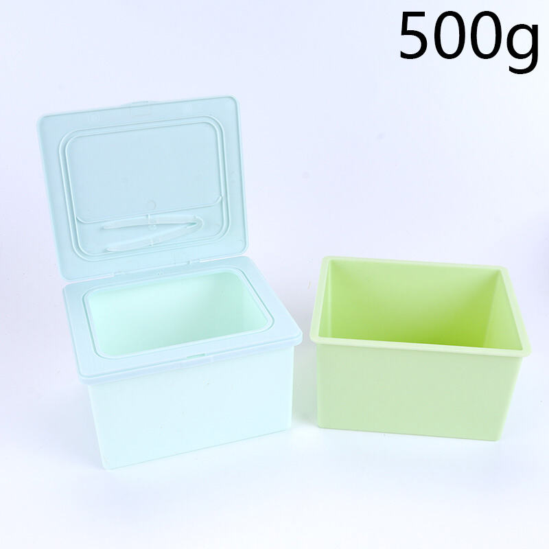 500g 17oz Square Flip-Top Cotton Pad Box Wet Wipe Box Makeup Remover Cotton Storage Box, BPA-Free Food-Grade PP Plastic Organizer with Built-in Matching Tweezers,  Airtight Dust-Proof Moisture-Proof Anti-Pollution Hygienic Storage, Thickened Material 