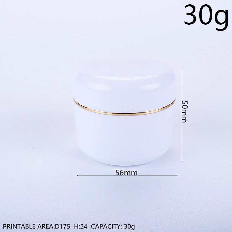 30ml 1oz PP Cream Jar Double-Layer Face Cream Jar Eye Cream Bottle Face Cream Bottle Cream Dispensing Bottle, Portable Food-Grade BPA-Free PP Double-Layer Design Airtight Leak-Proof Travel Sample Skincare Cosmetic Dispensing Container, Compact Lightweight