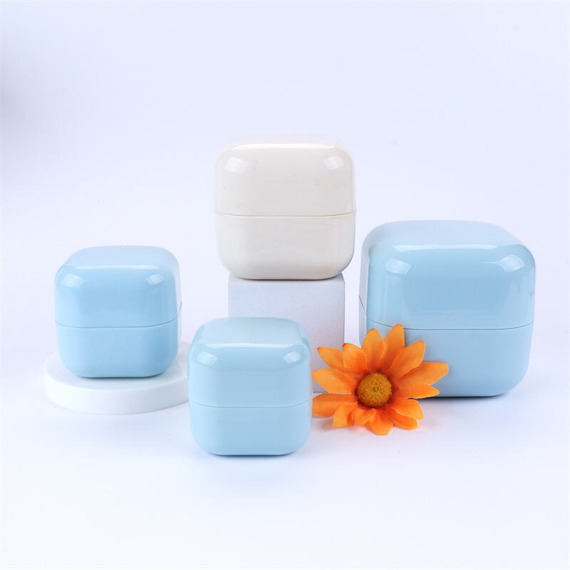 Frasco vacío para crema hidratante facial, envase para cuidado de la piel, 20g 30g 50g 100g, plástico cuadrado colorido, viaje, contenedores cosméticos para crema de ojos