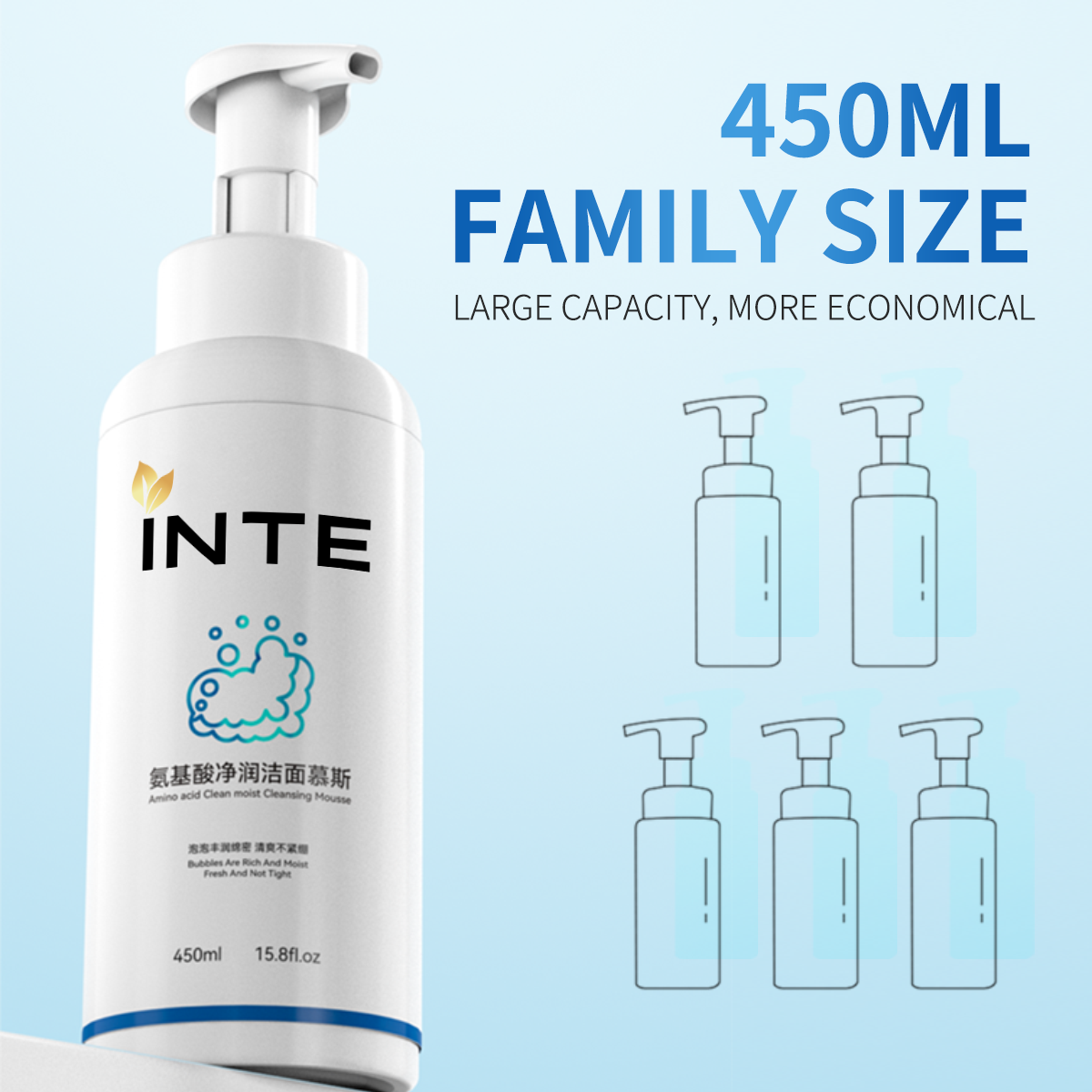 Mousse de Limpeza Purificante e Hidratante com Aminoácidos