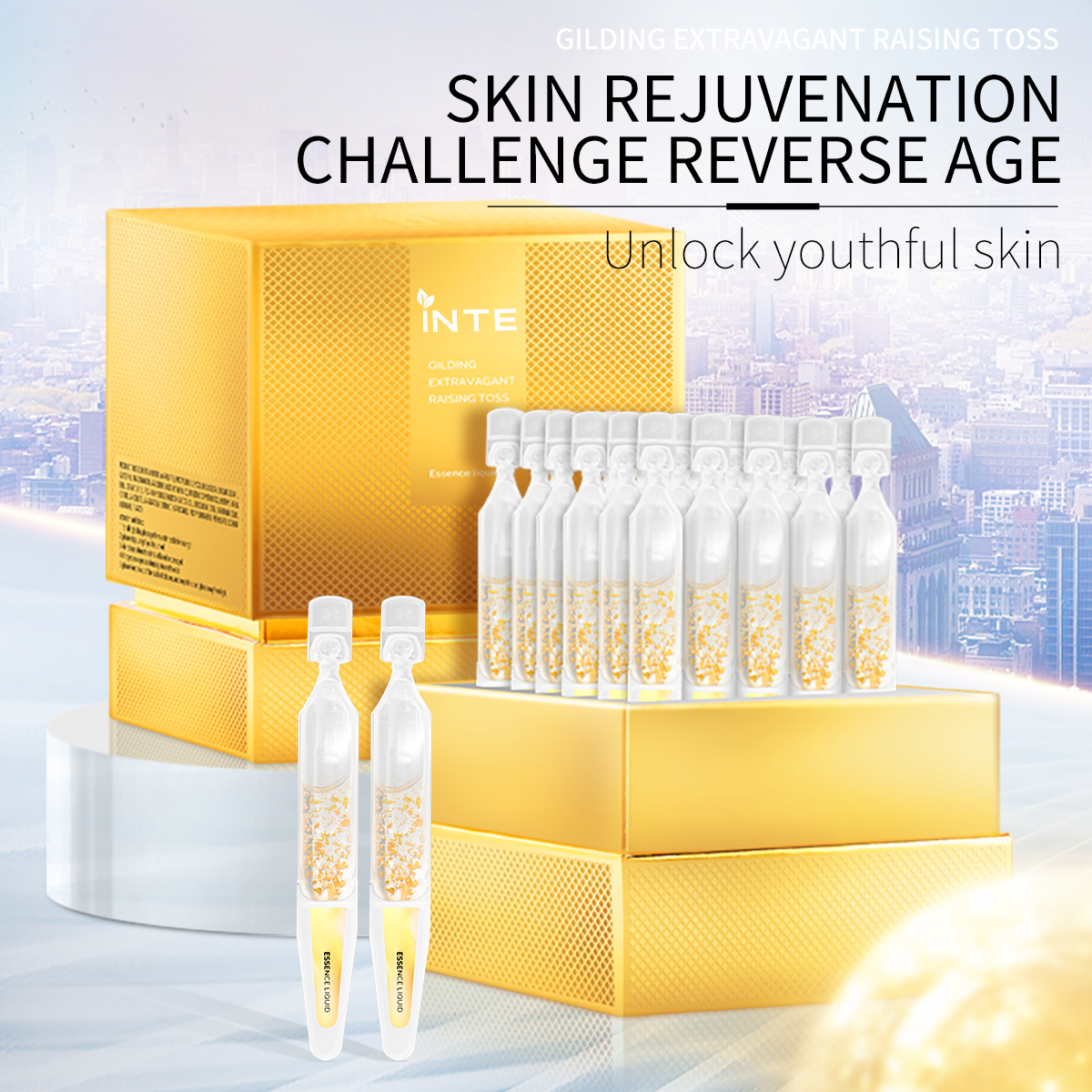 Gilded Luxury Nourishing Single-Use Ampoule Essence