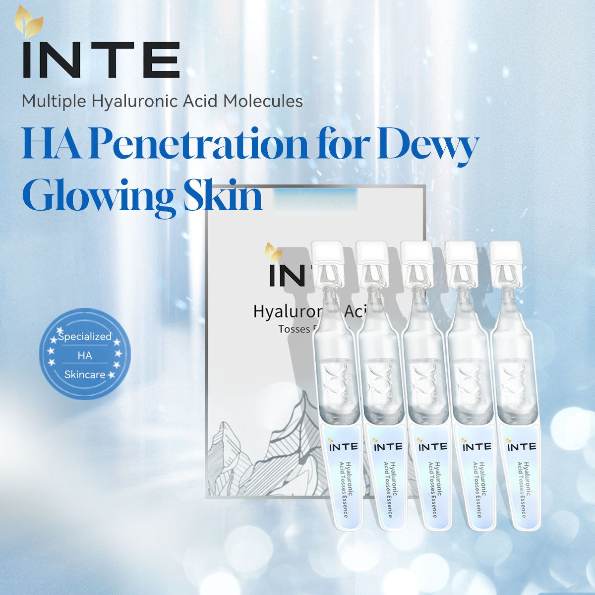 Hyaluronic Acid Single - Use Ampoule  Serum