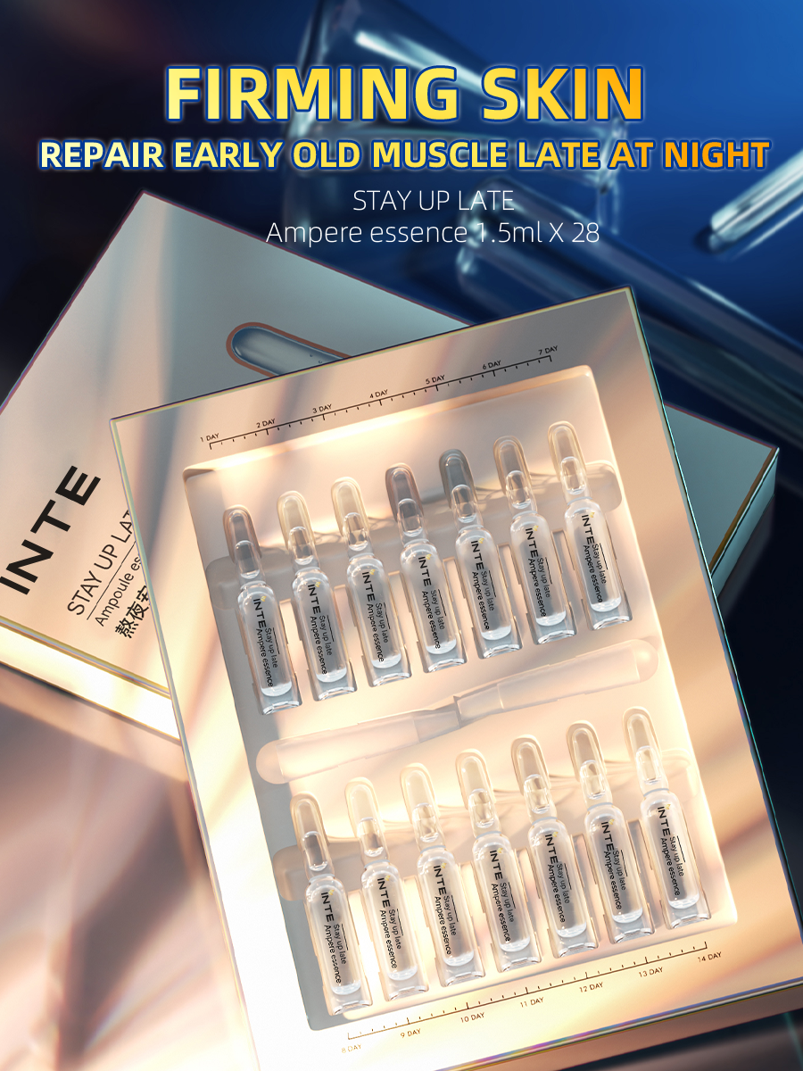How does ampoule serum improve skin texture?