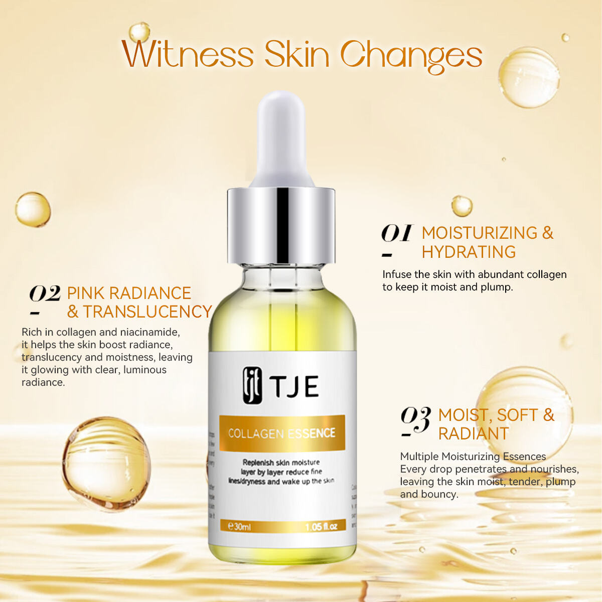 Hydrating & Firming Collagen Ampoule Serum for Plump Skin
