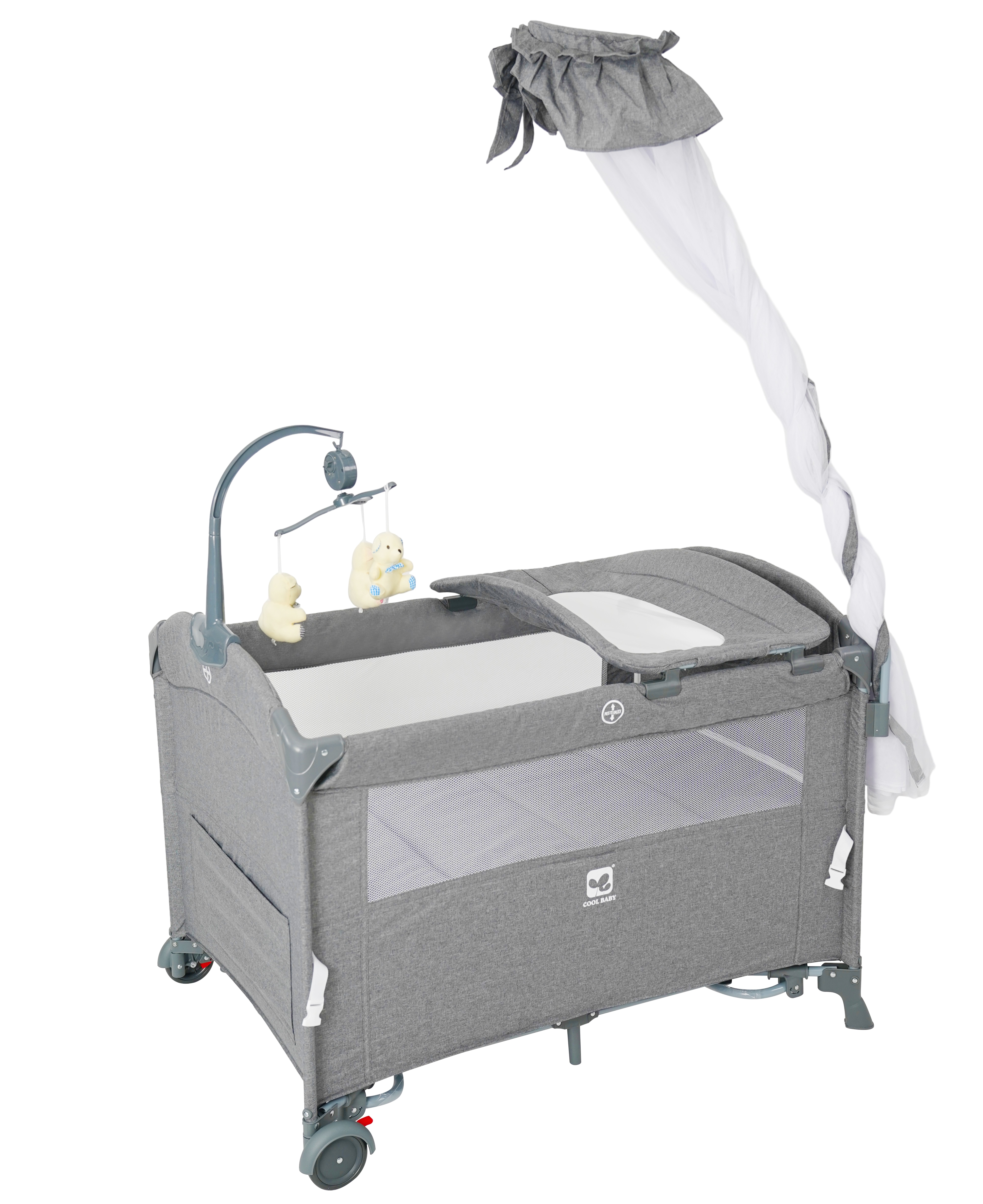 Cool Baby Play Yard Bassinet ilə Uşaq Baxımı Səviyyəsini Yaşayın