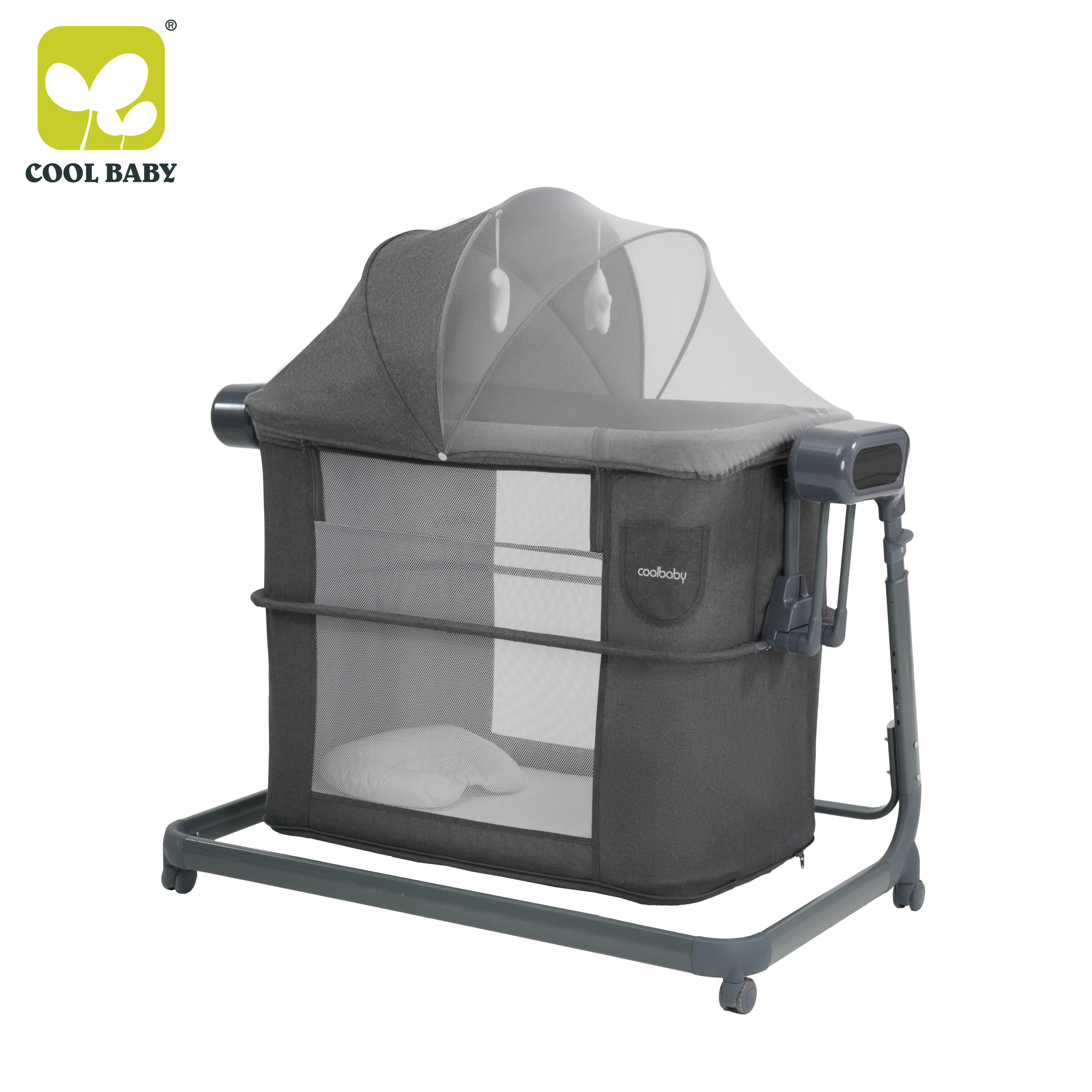 CB112 Cool Baby Новая автоматическая качающаяся электрическая люлька для новорождённых с одной открывающейся стороной