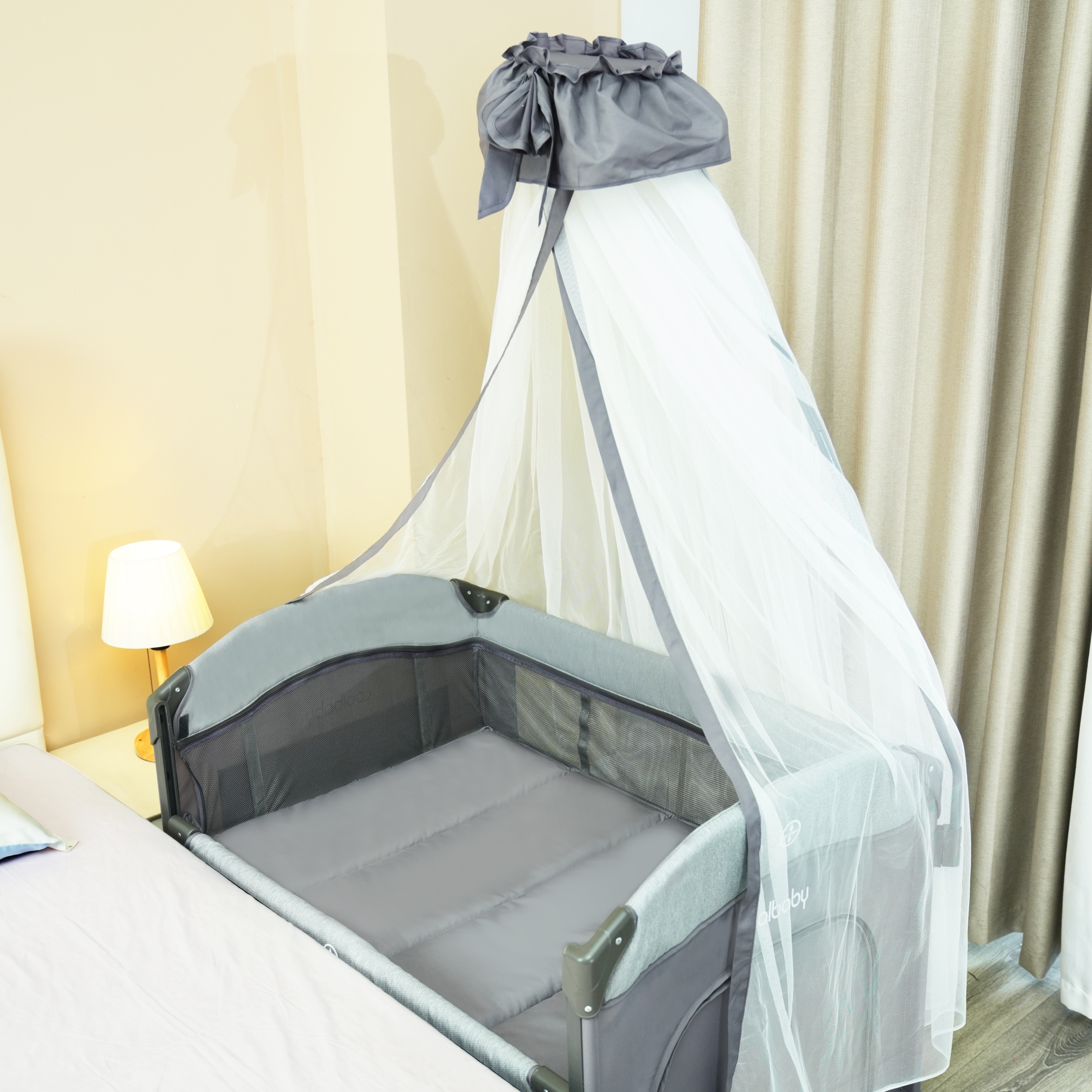 Discover the Comfort and Convenience of Our Bedside Crib With Wheel