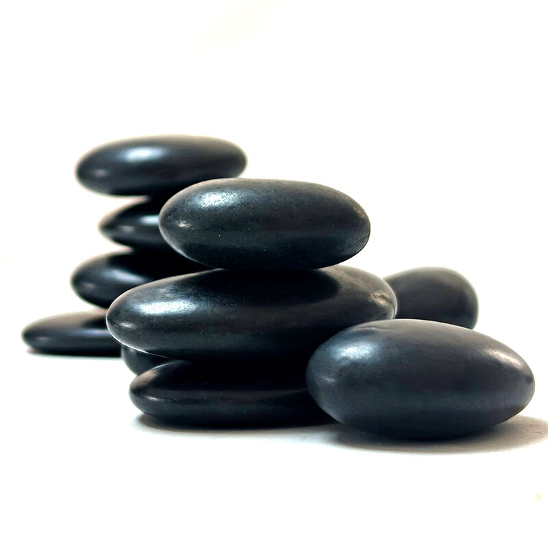 Black Polished Pebbles Natural River Stones for Garden Landscaping, Pathways, Patio & Outdoor Decor