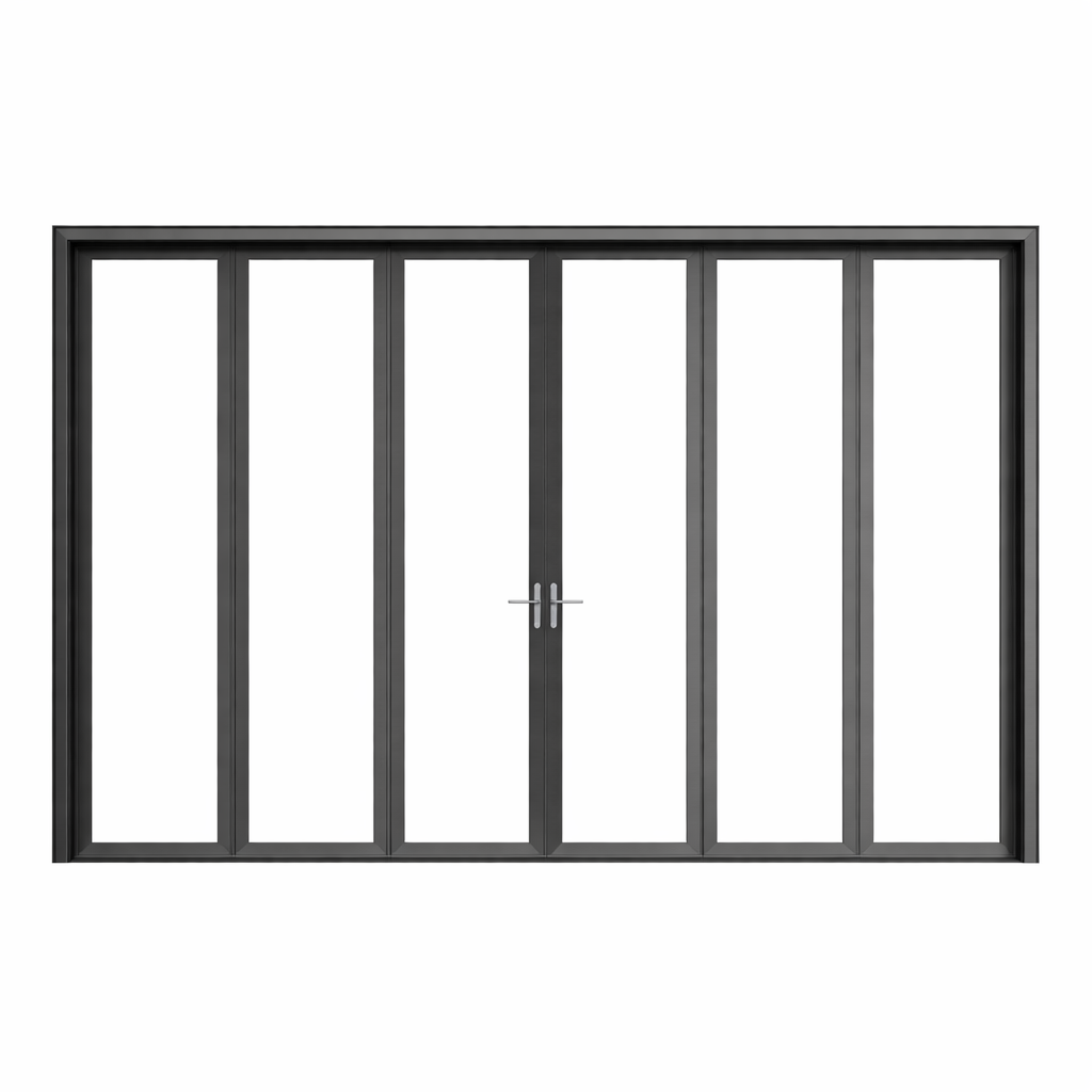68-reeks anti-klem aluminium twee-vou patio-deur