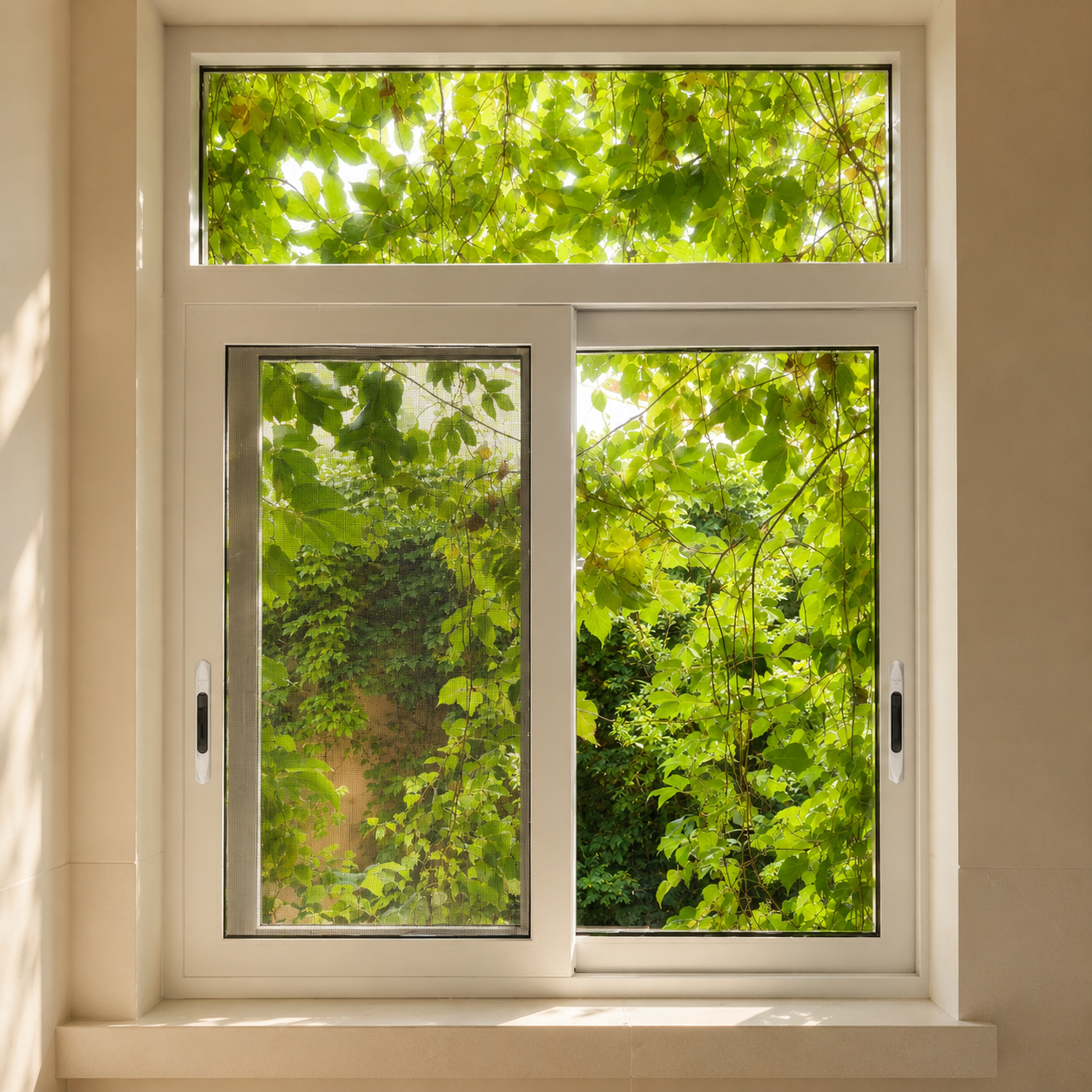 fenêtre coulissante en uPVC renforcé d'acier de la série 88