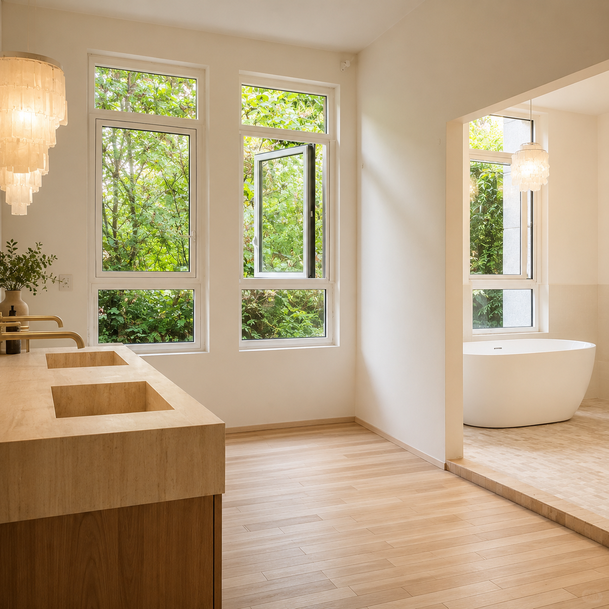 60-serie staalversterkte uPVC-kleppenvenster