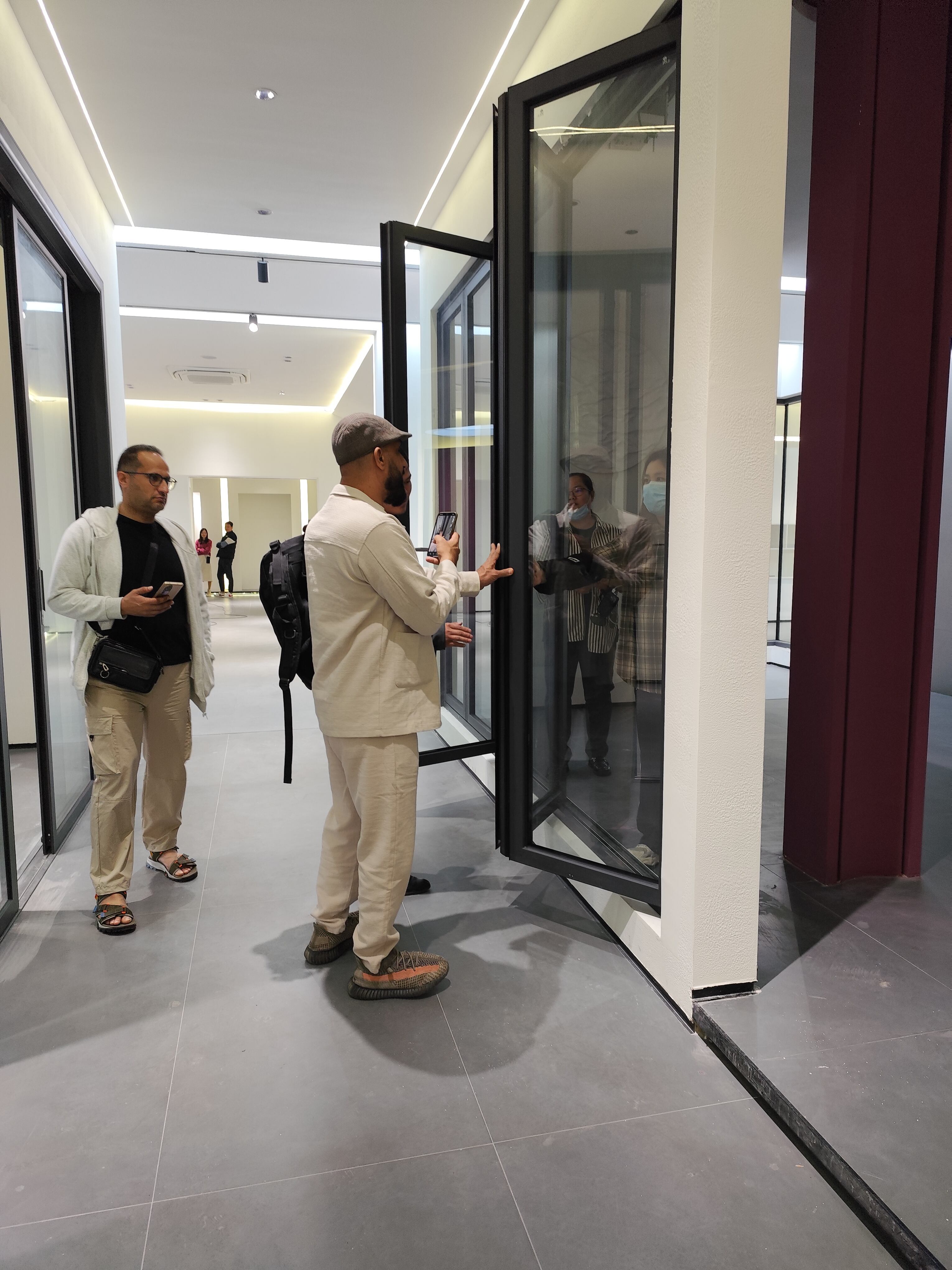 Customer visits the showroom