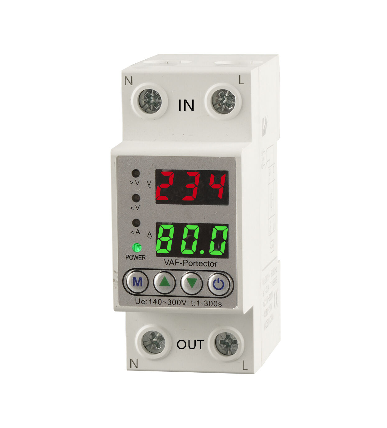 Wholesale Dual Voltage Protector Adjustable 220V 40A/63A 2P Overvoltage Stabilizer