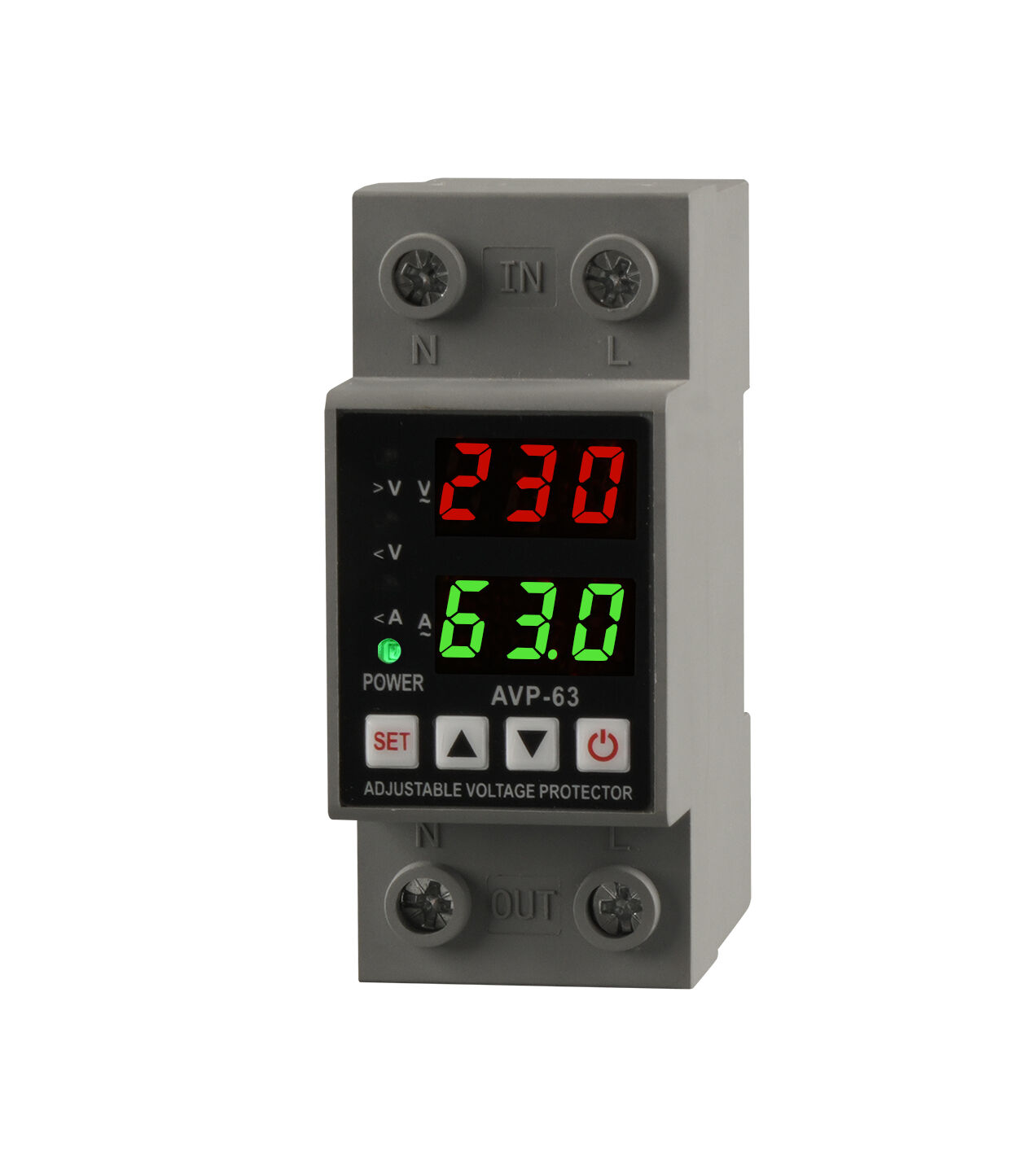 Single-Phase Copper Electronic Circuit Breaker Auto Recovery Over/Under Voltage AC Current