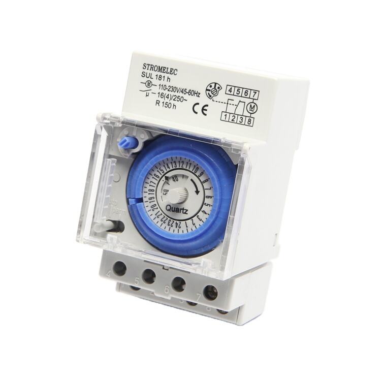 Reliable 24-Hour Mechanical Cycle Timer SUL181H Plastic for DIY Projects 