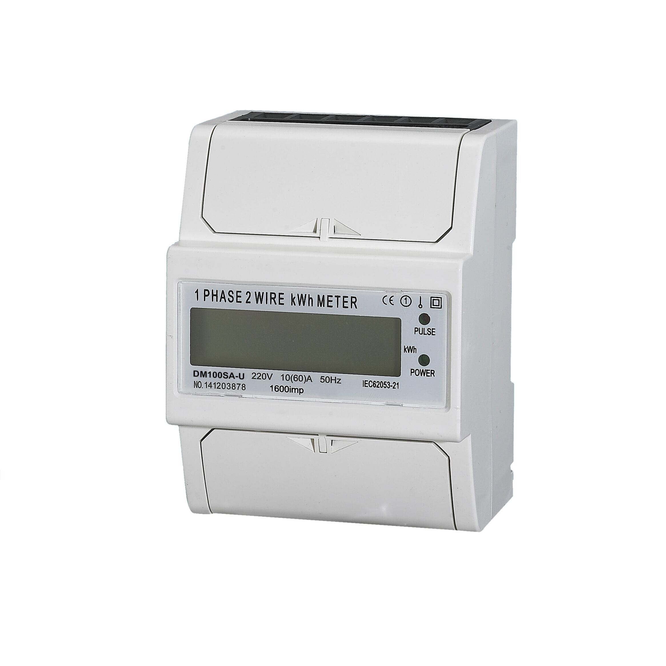 DAQCN Single Phase Four Modular Din-Rail Mounting Electricity Energy Meter
