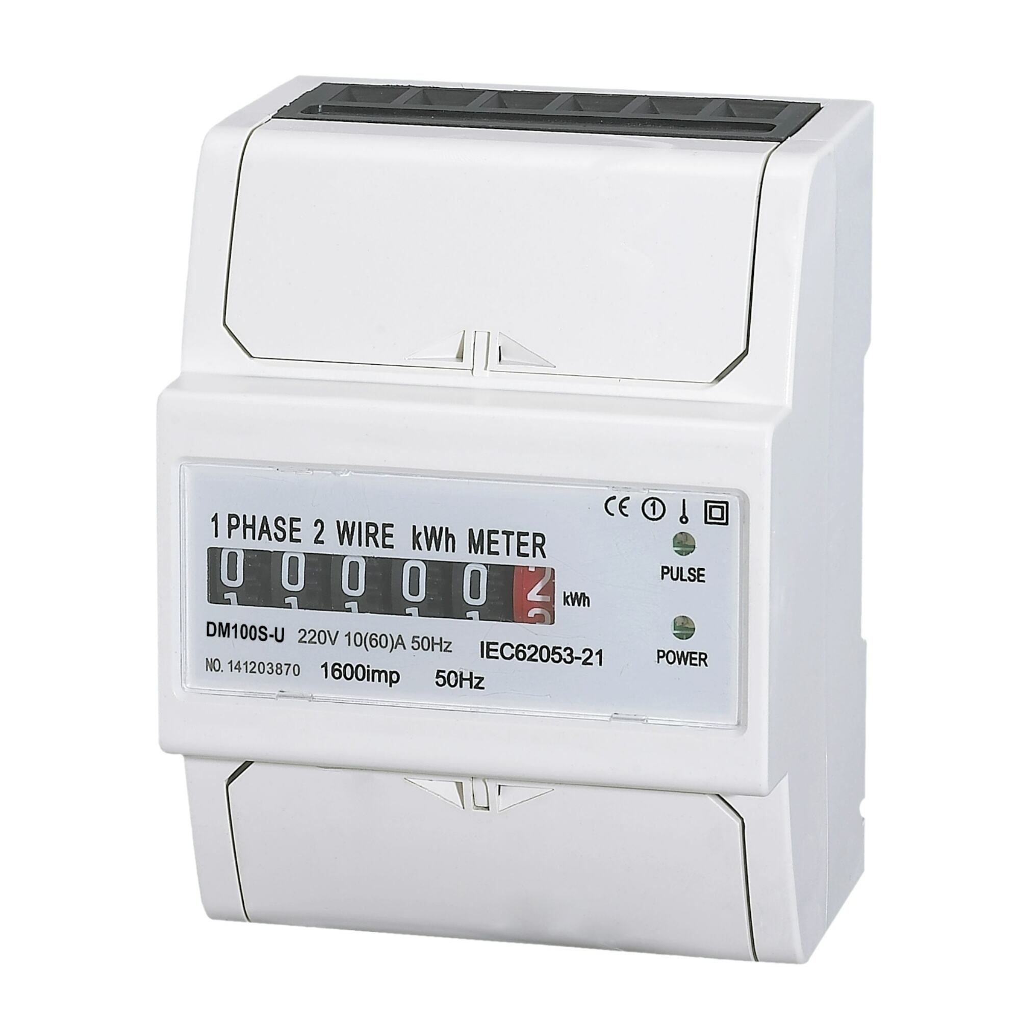 DAQCN Voltage 220VAC110VAC Single Phase Din Rail Mounted Energy Meter