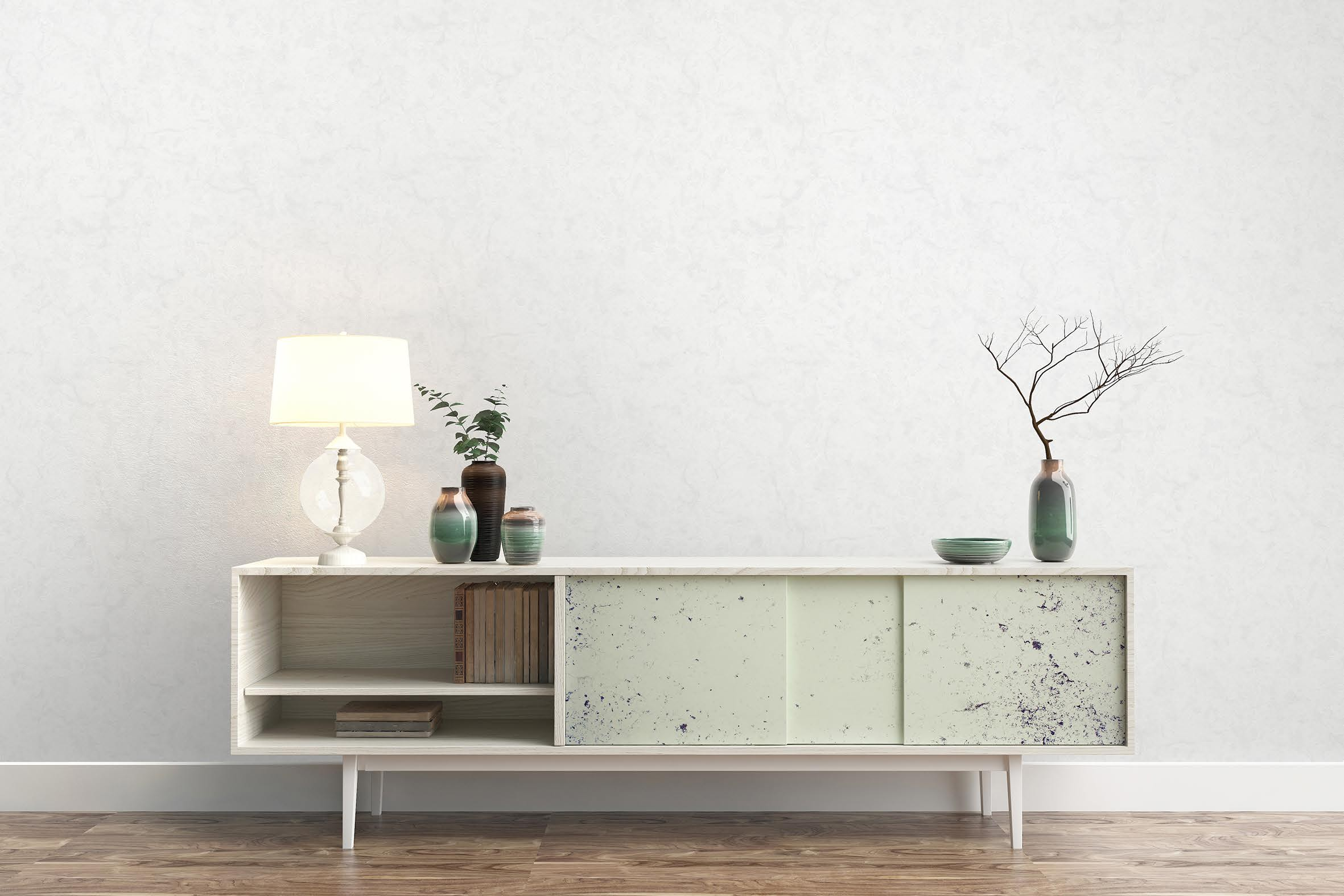 Mayda toza strukturaga ega devor qog'ozi - Turli uslublarga mos, fazoni noziklashtiruvchi toza struktura, texnik xavfsizlikni saqlash oson