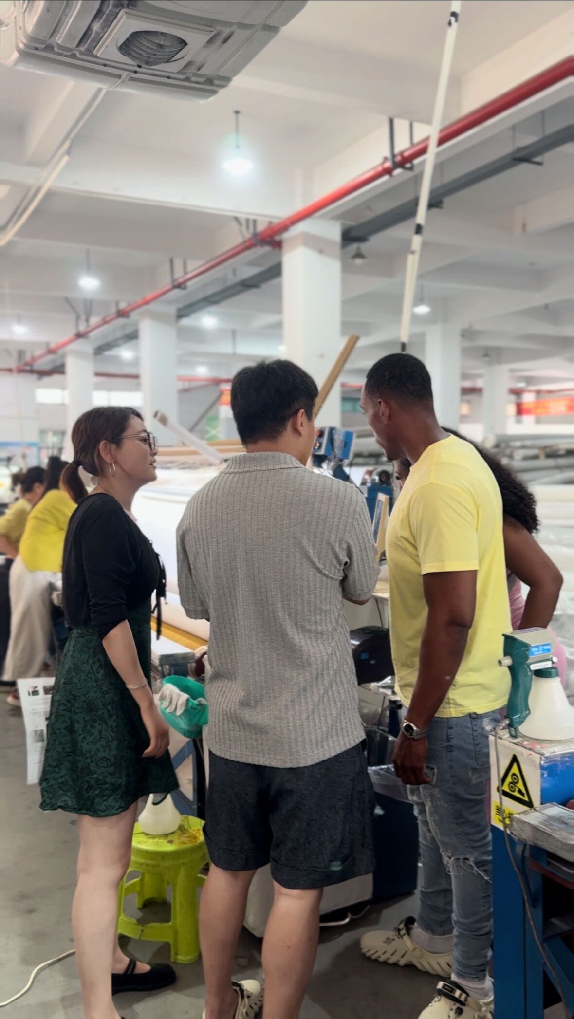Factory Inspection by Client from Jamaica