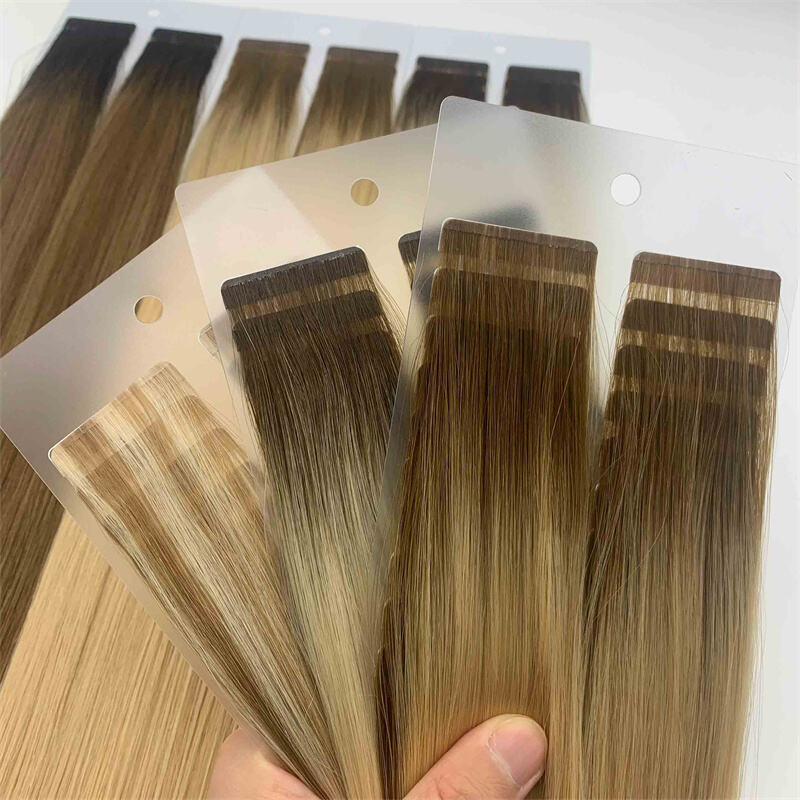 Best Supplier Fasimei High Quality Super Double Drawn Semi Invisible Tape in Human Hair Extensions