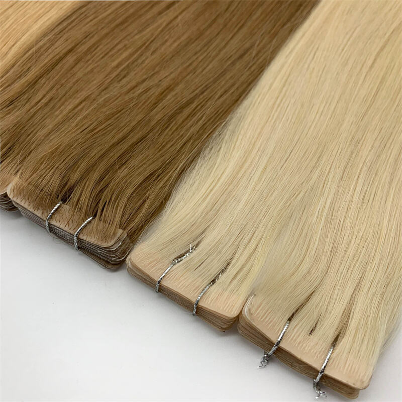 Fasimei Luxury Double Drawn European Remy Hair Weaving Extension 100% Virgin Invisible Tape in Service Guarantee