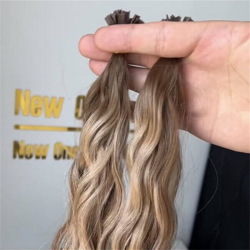 High Quality Keratin V-Tip Cuticle Aligned Brazilian Human Hair Extensions Flat Tip Pre-Bonded 100% Human Hair