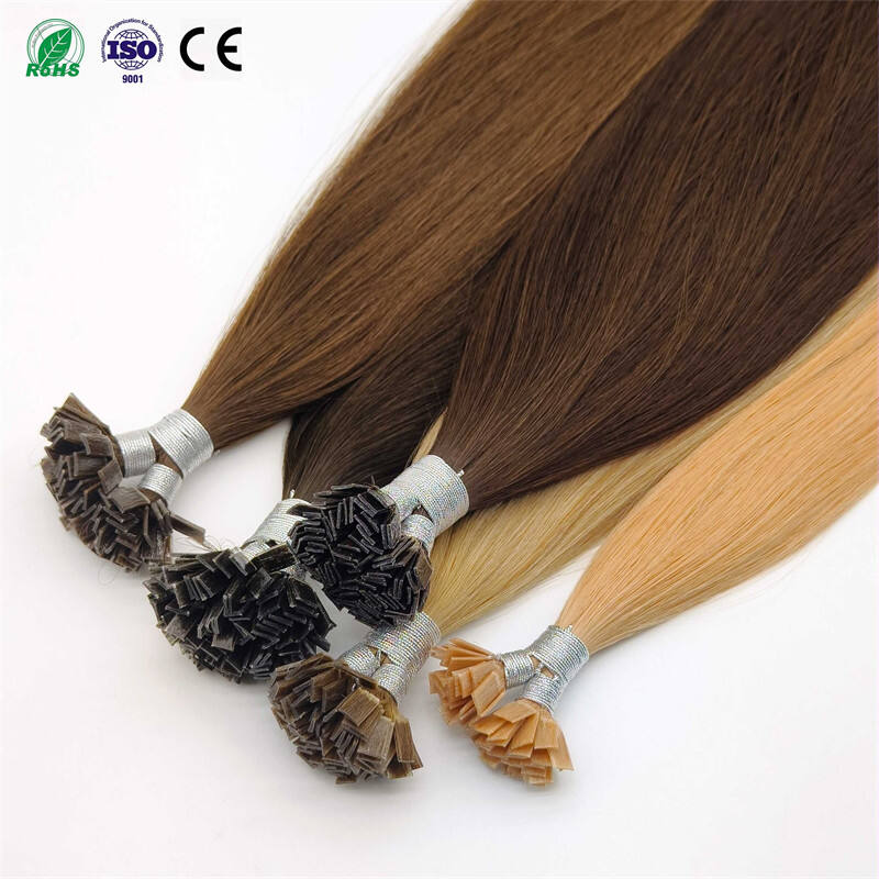 Wholesale Price High Quality Flat k Tips Hair European Double Drawn U Tip Keratin Flat Tip Human Hair Extensions