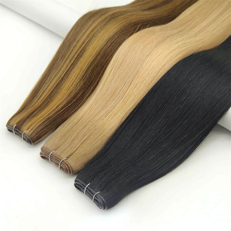 Fasimei Most Popular Volume Genius Weft Hair New Design Raw Cuticle Aligned Indian European Weft Human Hair Extensions