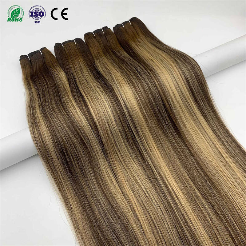 Machine Weft Remy Double Drawn Machine Weft  Water Wave Body Wave European Human Hair Weft Extensions