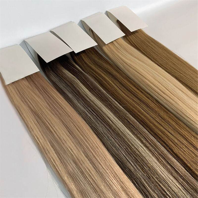 High Quality Brazilian Virgin Hair Extensions Natural Wavy Genius Weft in All Colors Soft Human Hair Extensions
