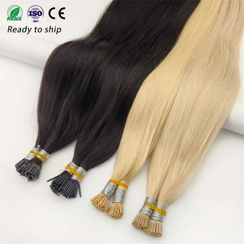 Wholesale Price Ready To Ship Stock Pre-bonded I Tip Hair Extensions Near By 1g/Strand