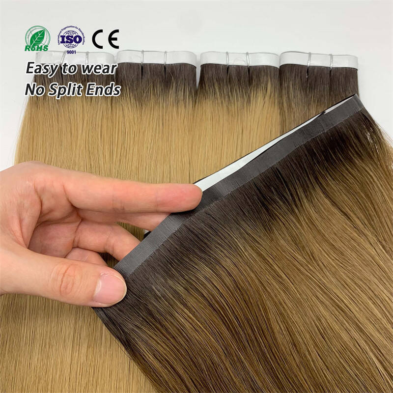 Fasimei Factory Hot Selling Virgin Remy European High Quality Ombre Long Tape in Tape Weft Human Hair Extensions