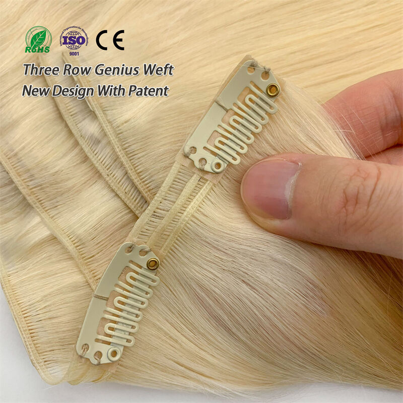 Fasimei 2025 New Design Clip In Hair Raw Cuticle Aligned Human Hair Product G Clip in Seamless Clip Ins Hair Extensions
