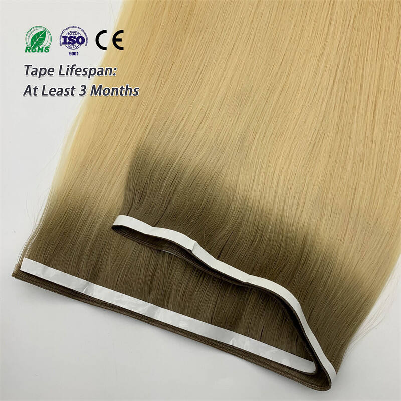 Fasimei Invisible G Tape Weft Human Hair Extensions  Brazilian European Double Drawn Human Hair Long Tape Weft Extensions