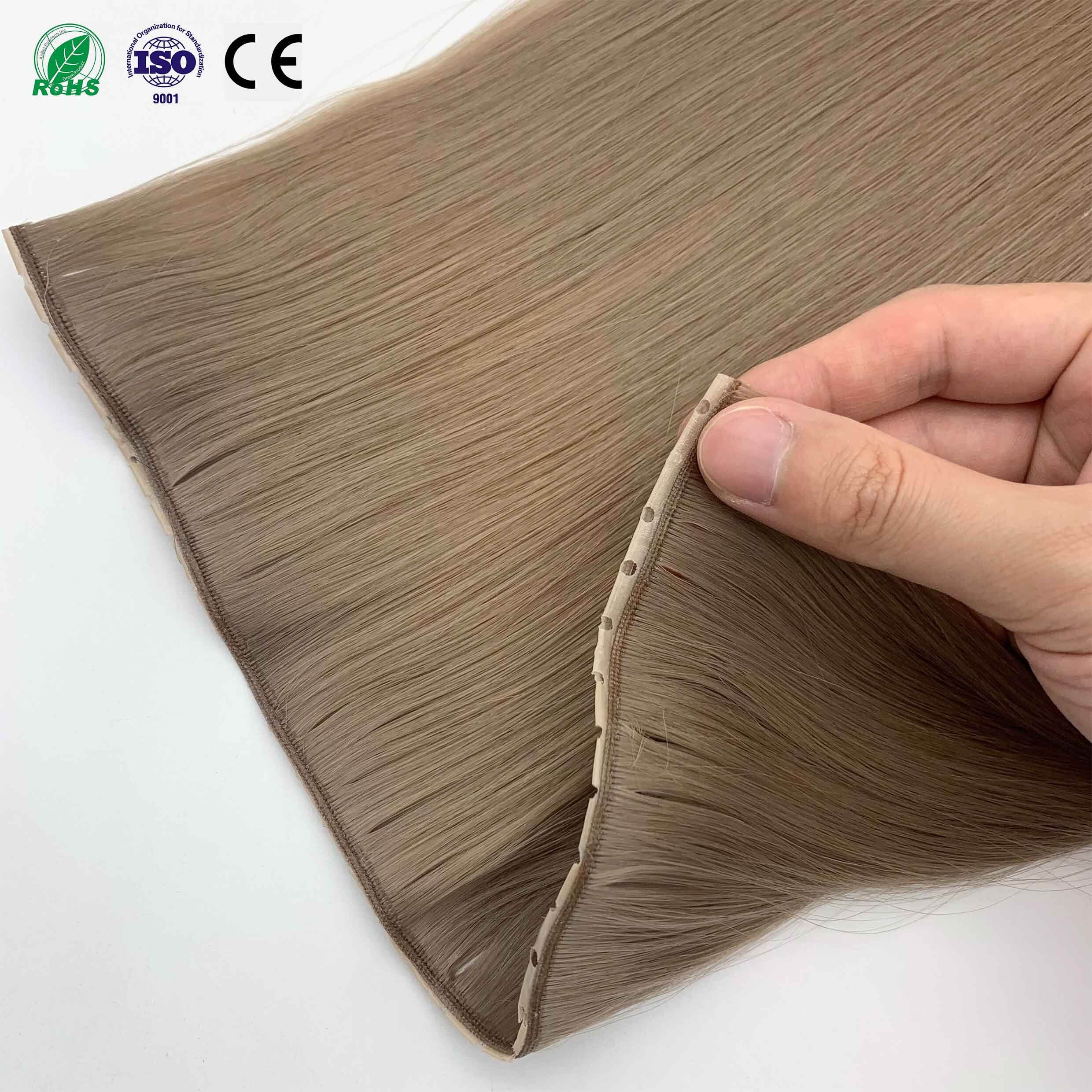 Virgin Remy European Twin Double Genius Weft High Quality Piano Color Human Hair Extensions Wholesale Price