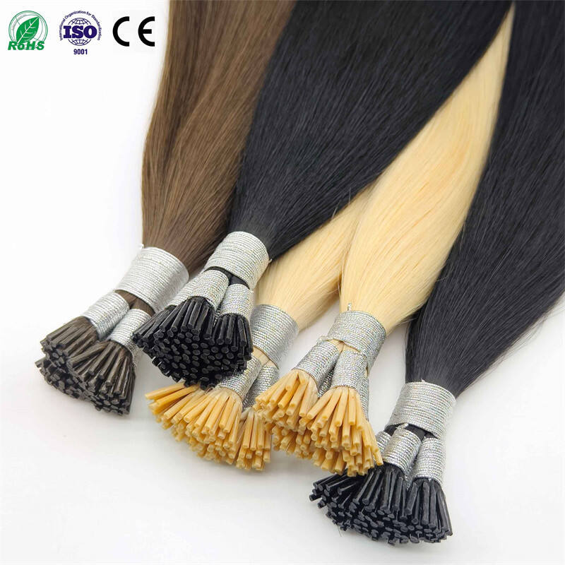 Fasimei Factory Hot Selling High Quality I Tip Balayage Light Color Human Hair Extensions Pre-Bonded Hair Product