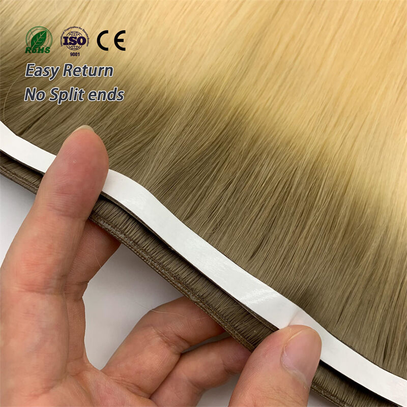 Virgin Human Hair Seamless Tape Hair Extension Invisible Genius G Tape Weft Hair Extensions