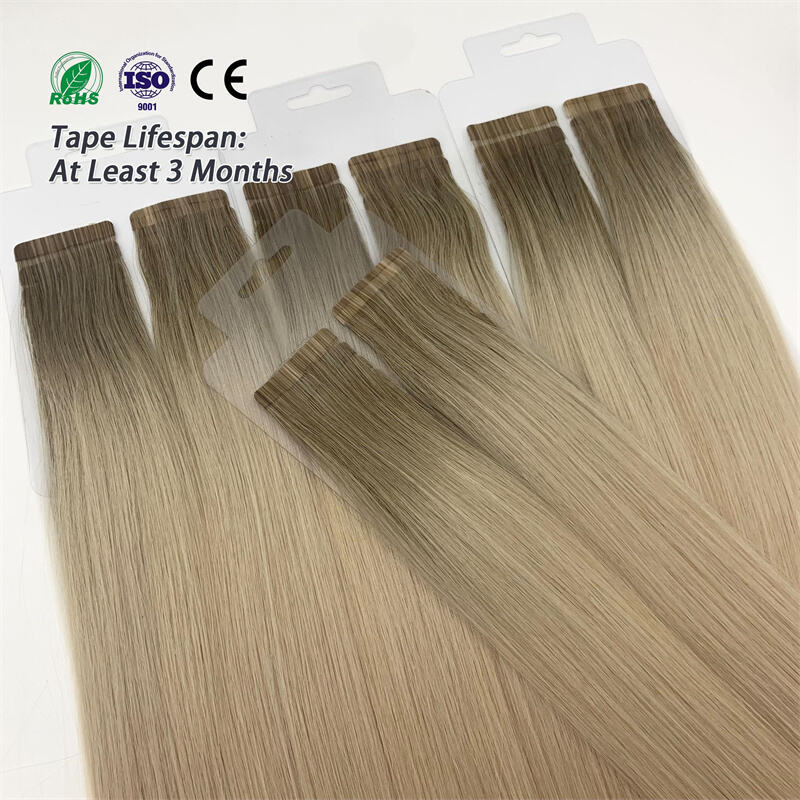 Top Salon Quality Tape Hair Wholesale Double Drawn Long Tape in Hair Extensions 100% Human Virgin Raw Cuitcle Chinese Hair
