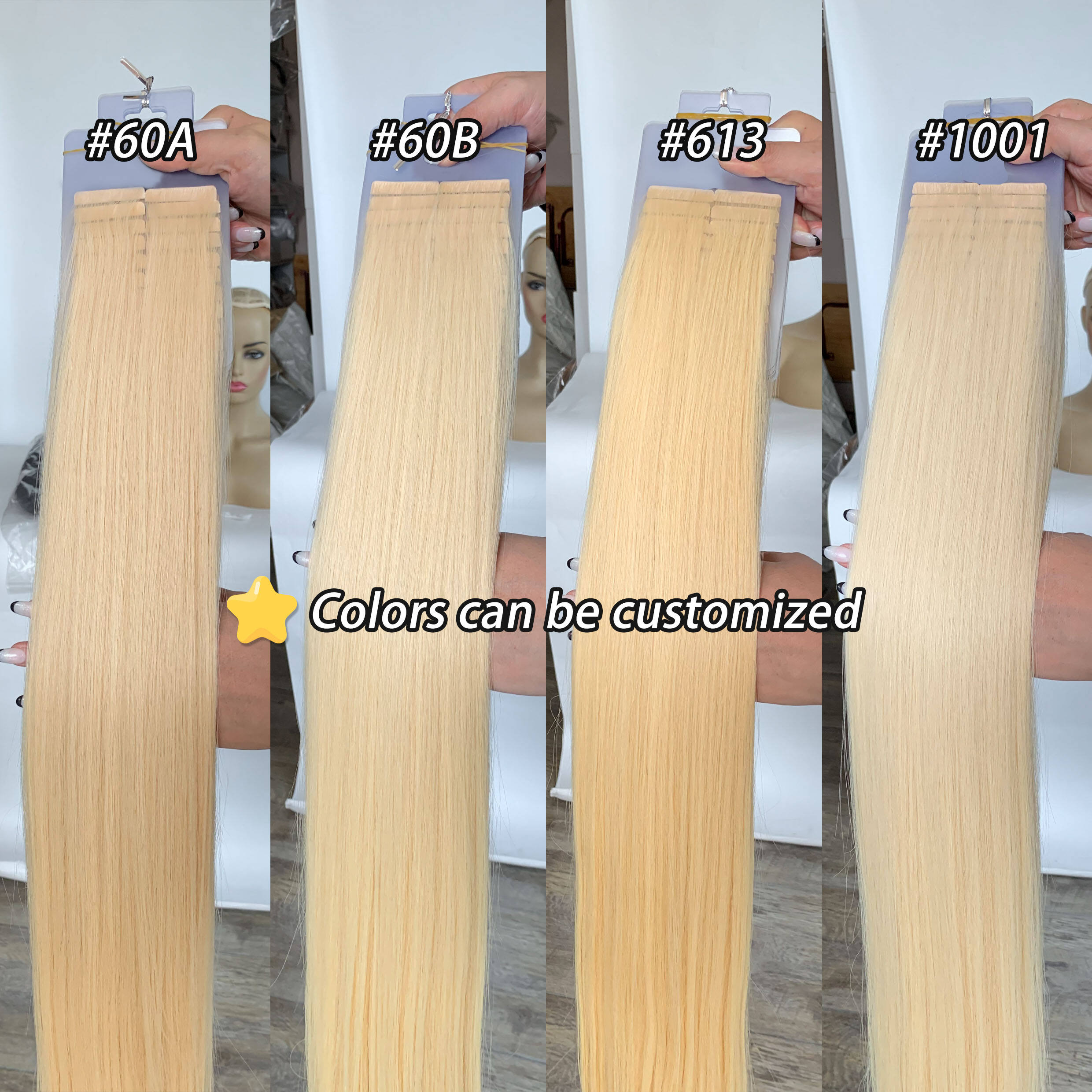 Fasimei Full End Nice Price With Best Quality Hair Extensions Natural Straight Invisible Tape in Human Hair Extensions