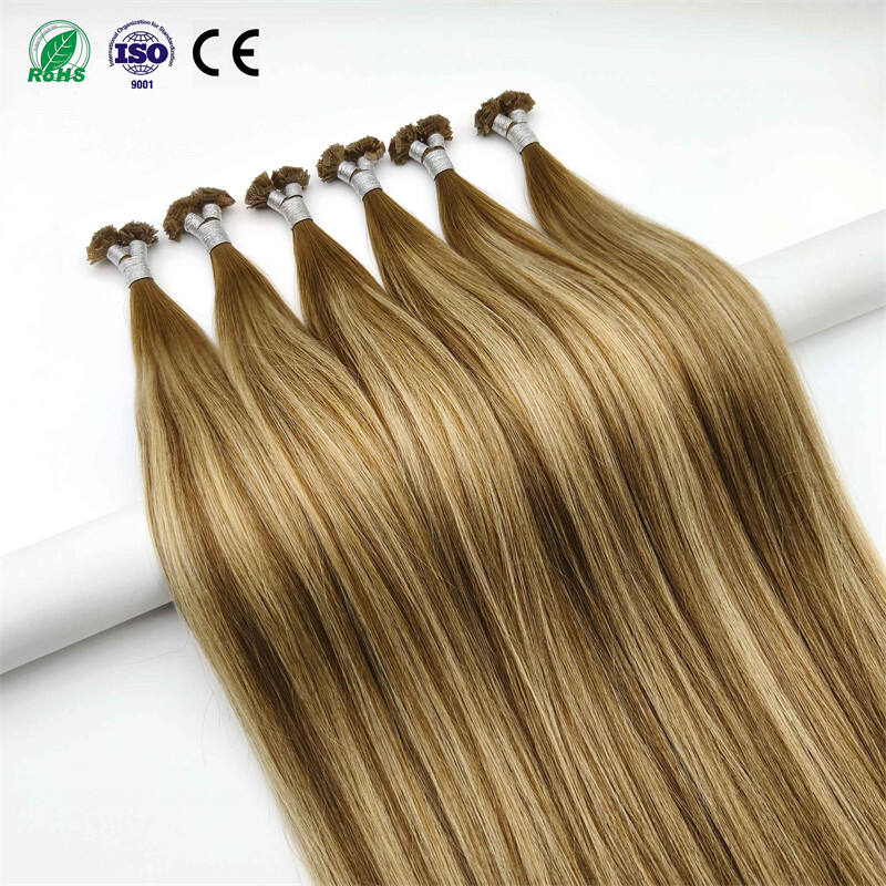 Fasimei Keratin Hair Wholesale Price Raw Cuticle Aligned Hair Products Human Hair Double Drawn Flat Tip Mini Keratin Tip Hair