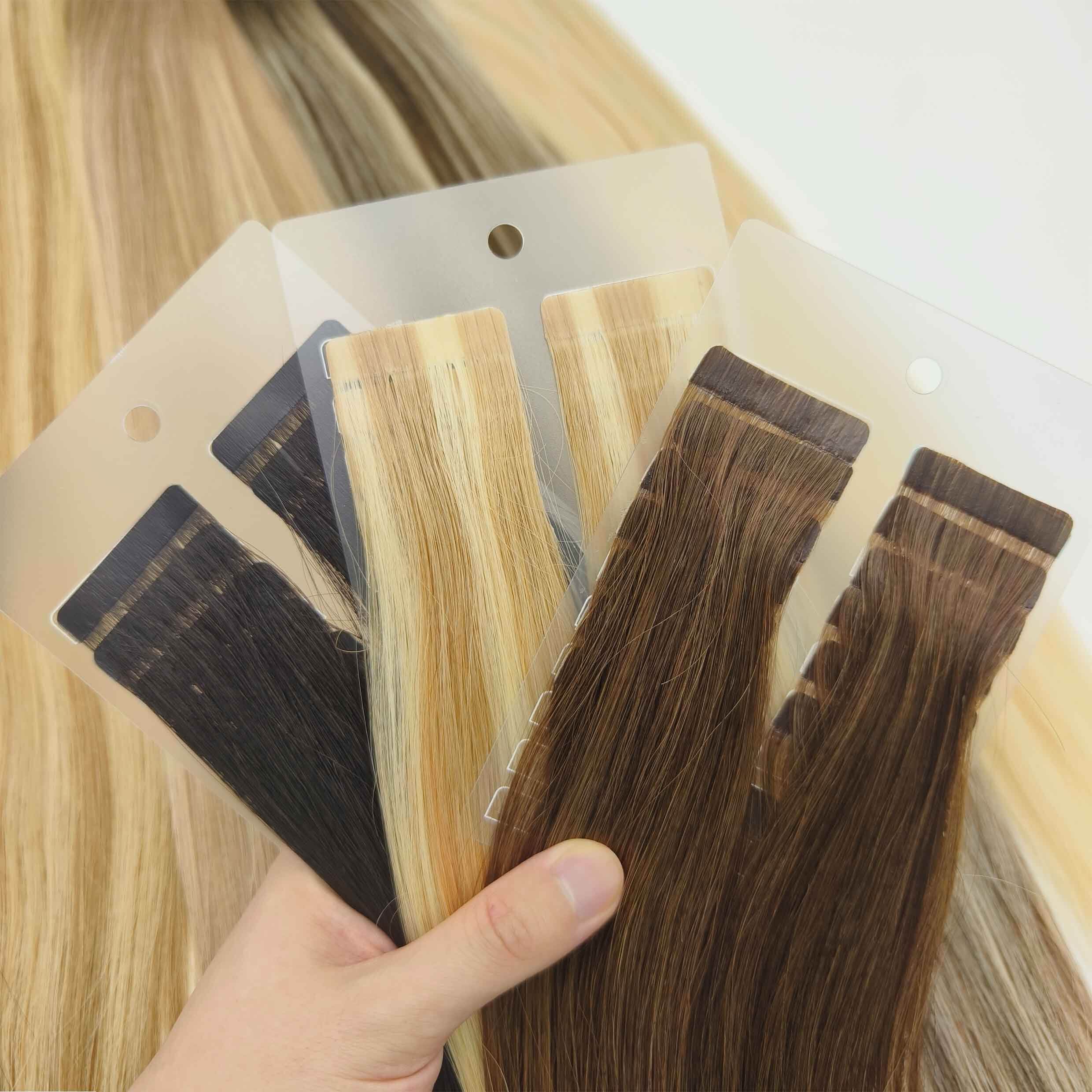 Invisible Seamless Tape Hair Top Quality Raw European Cuticle Hair Extensions Soft Semi Invisible Tape in Human Hair Extensions