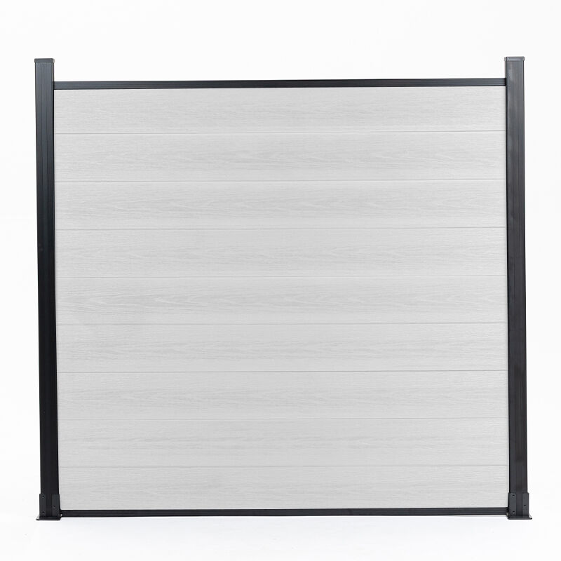 White WPC Privacy Fence Panel – Durable Outdoor Composite Fencing (New)