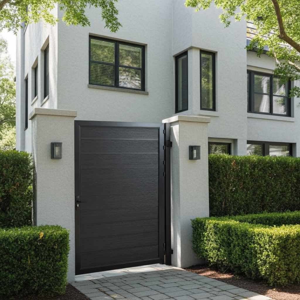 Composite Single Gate – Black Durable Composite 6ft H Entry Gate with ...