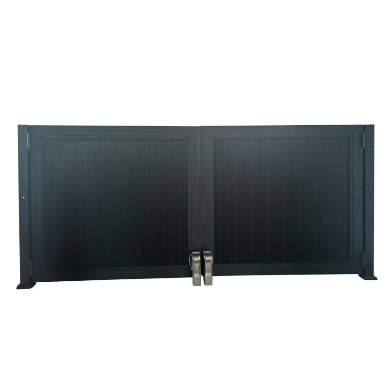 Automatic WPC Gate Series – Heavy-Duty Motorized Entry with Reinforced Aluminum Frame