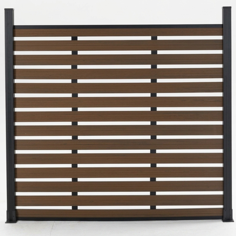Semi-Private Composite Fence Panels — Alternating Slat WPC Design