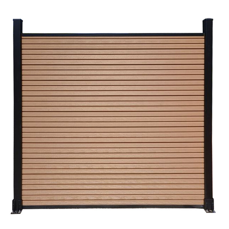 Maple Co-Extruded WPC Fence Panel – Thin Slat Composite Fence for Home Privacy