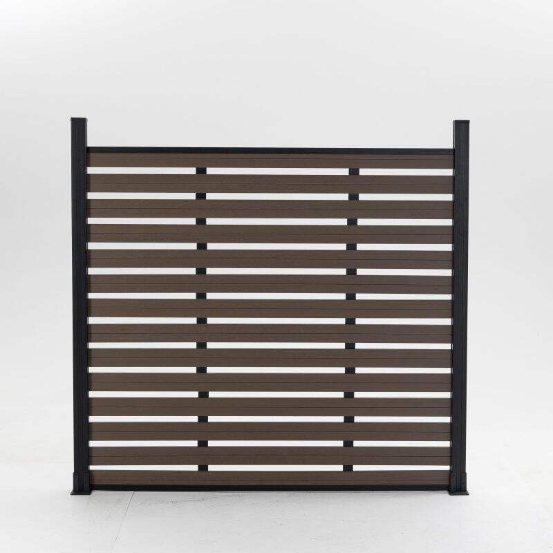 WPC Fence Panel – Decorative Semi-Privacy Composite Fence Board, Modern Horizontal Slat Design