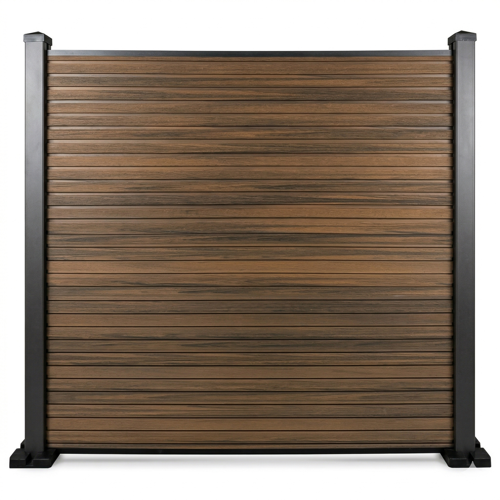 Slim Slat Composite Fence Panels — Horizontal WPC Privacy Fencing